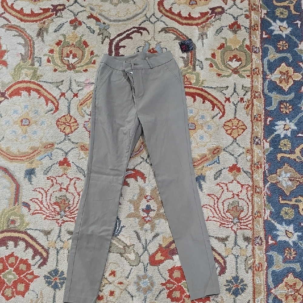 Gray Slim Fit Pants